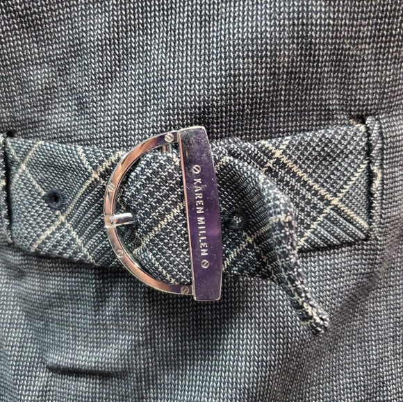 Karen Millen Luxury Wool Belted Dress - Picture 4 of 8